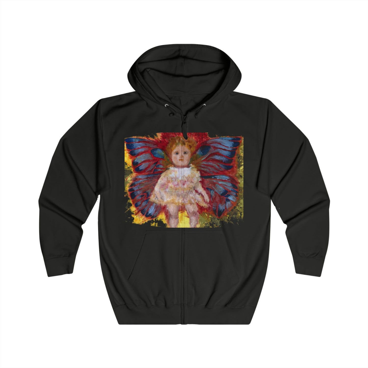 Butterfly Babydoll Unisex Full Zip Hoodie