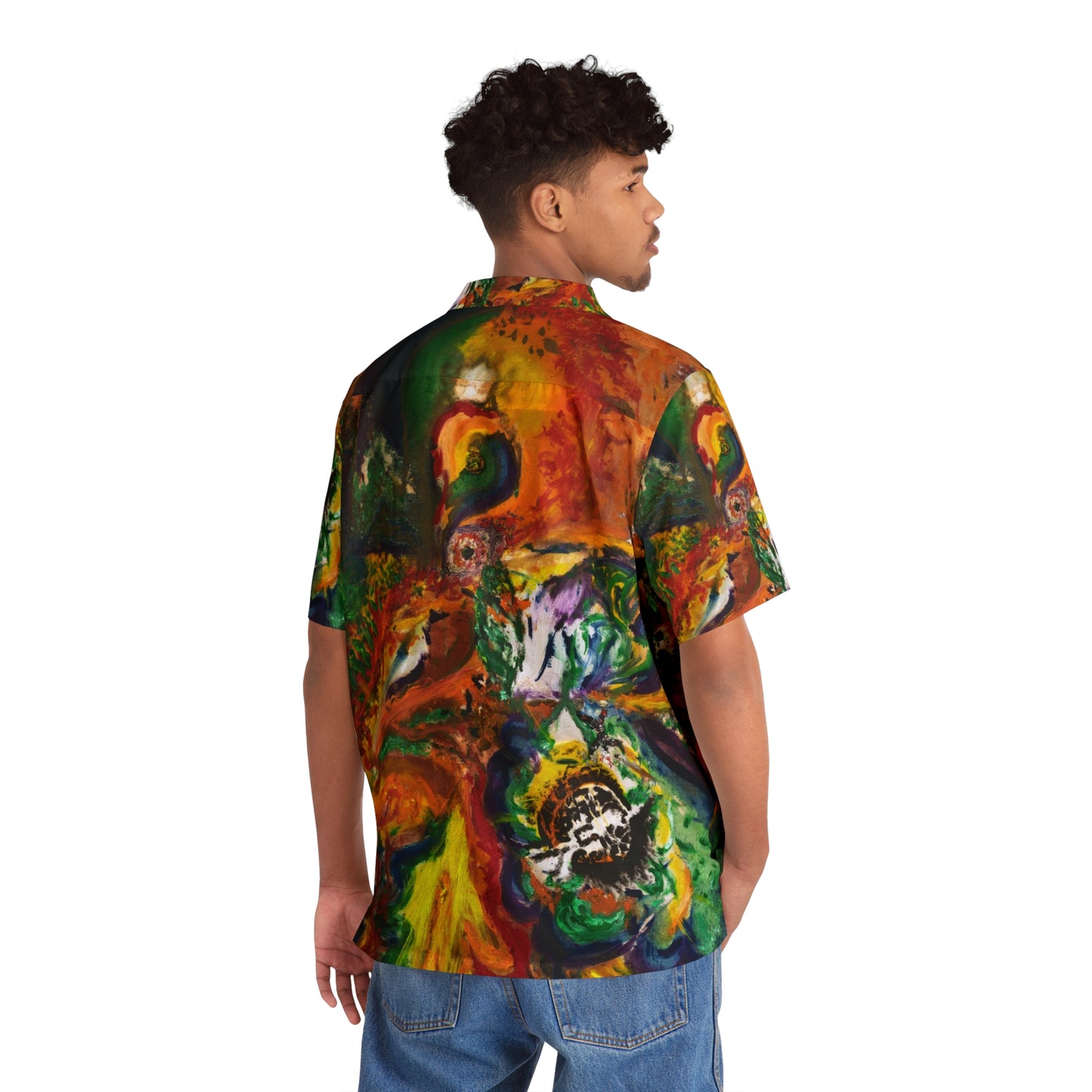 Yggdrasil Men's Hawaiian Shirt (AOP)