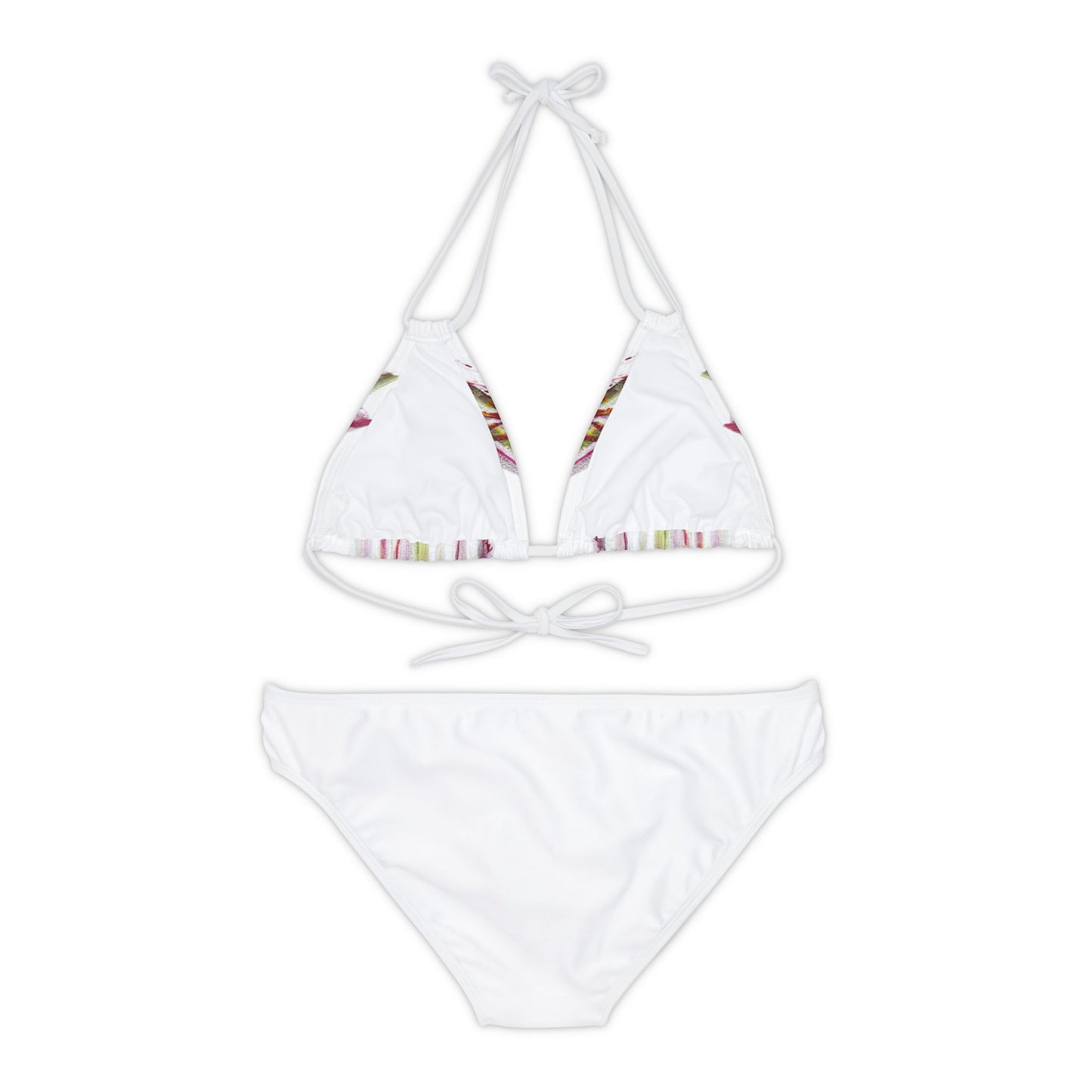 Pomegranate Diva Strappy Bikini Set (AOP)