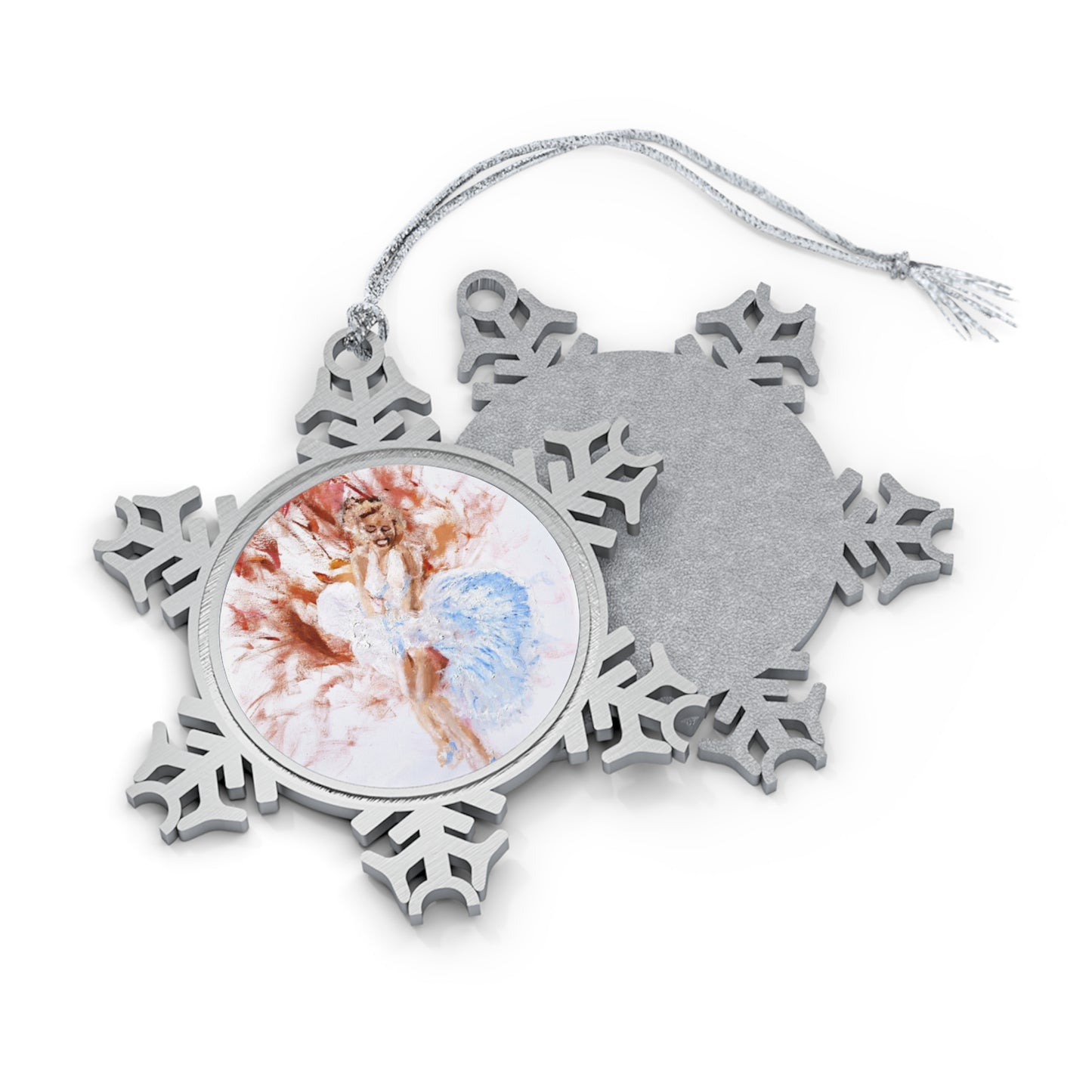 Diva Pewter Snowflake Ornament Original