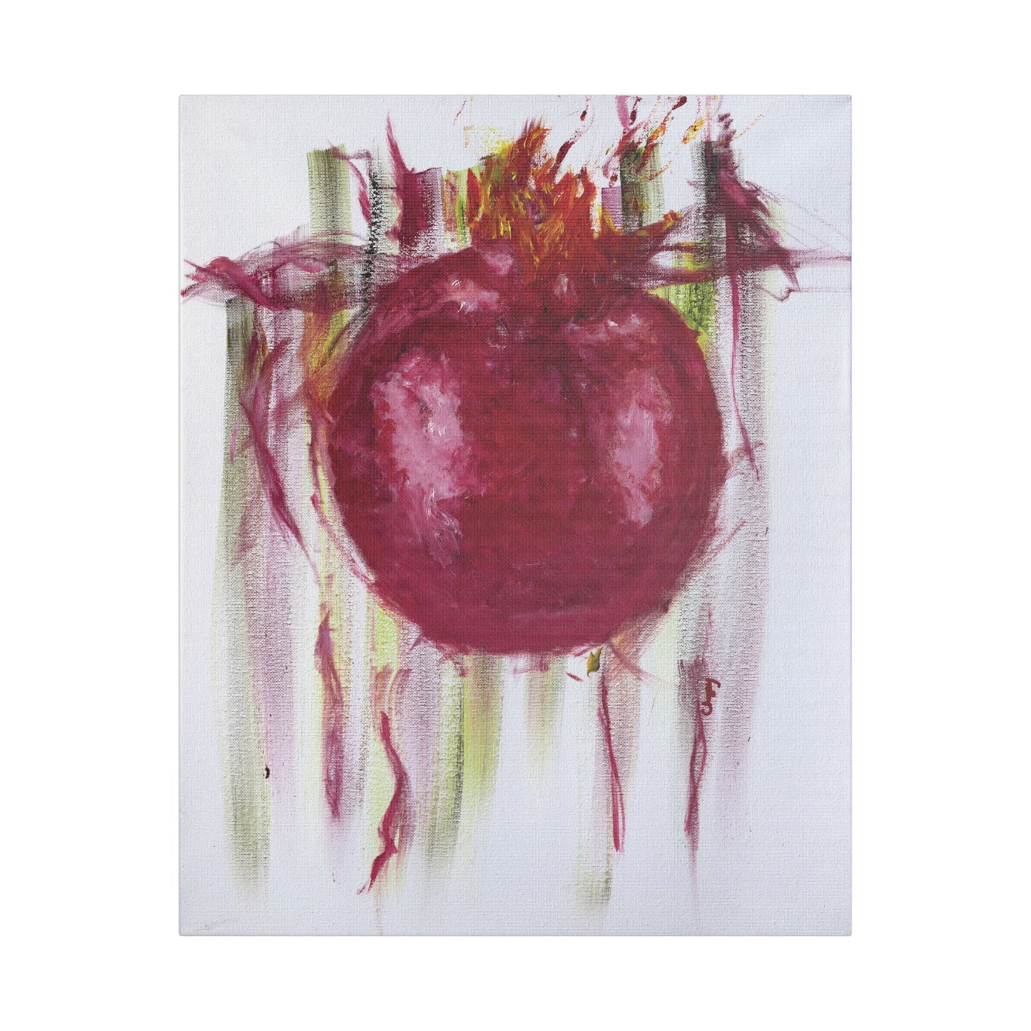 Pomegranate - Satin Canvas, Stretched 1.5"