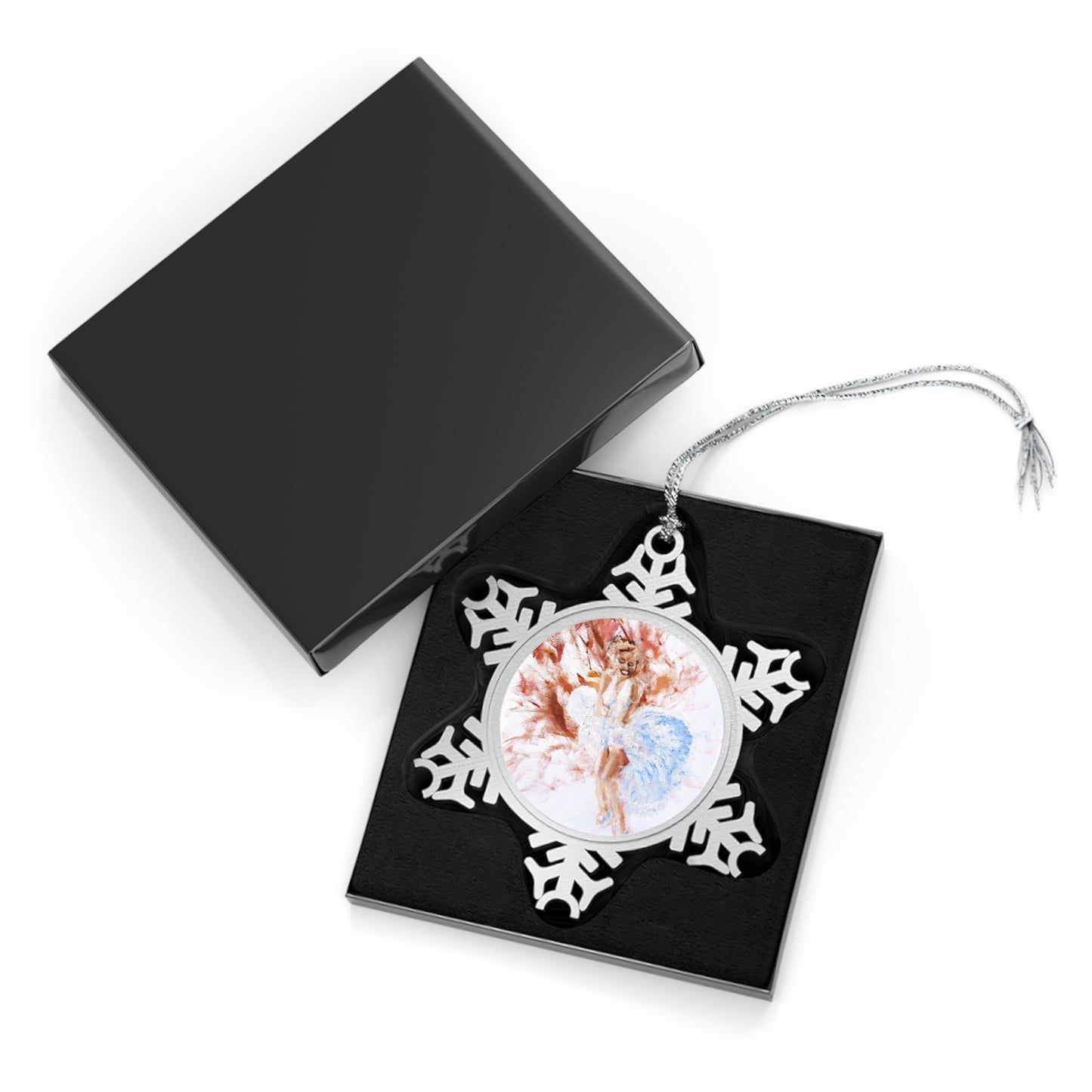 Diva Pewter Snowflake Ornament Original