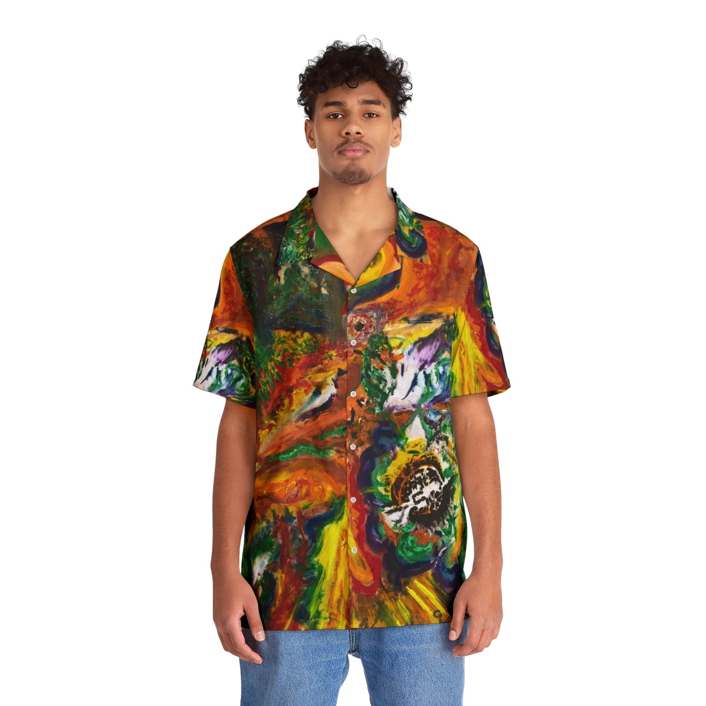 Yggdrasil Men's Hawaiian Shirt (AOP)